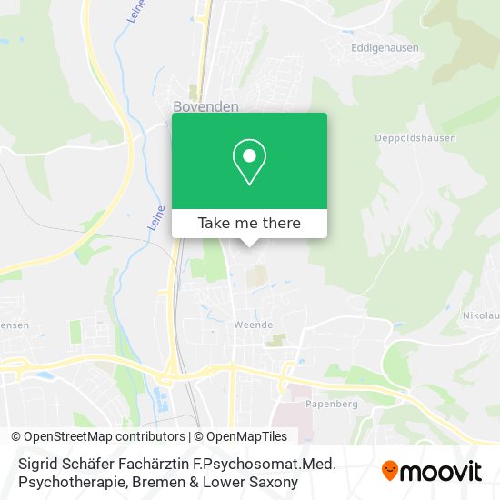 Sigrid Schäfer Fachärztin F.Psychosomat.Med. Psychotherapie map