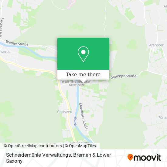 Schneidemühle Verwaltungs map