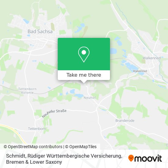 Schmidt, Rüdiger Württembergische Versicherung map