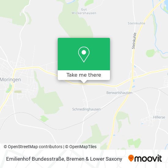 Emilienhof Bundesstraße map