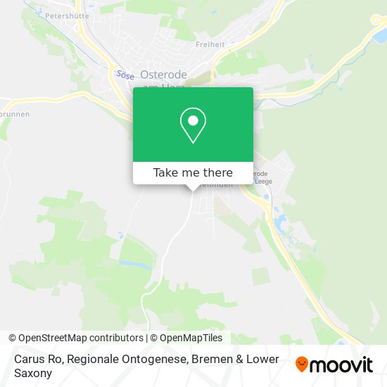 Carus Ro, Regionale Ontogenese map