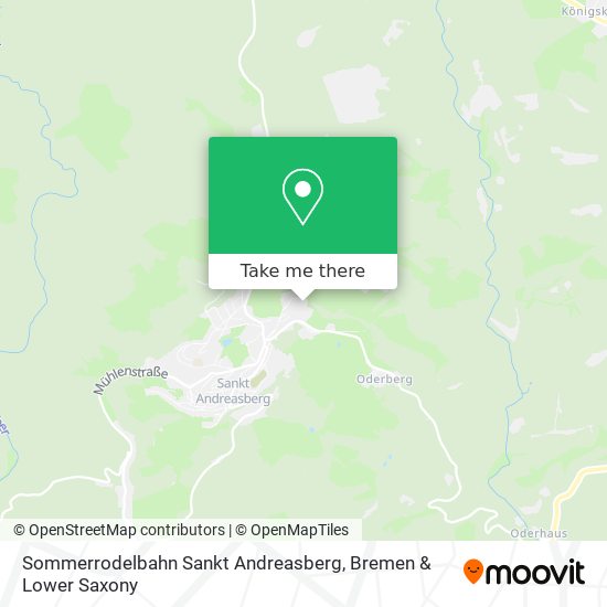 Sommerrodelbahn Sankt Andreasberg map
