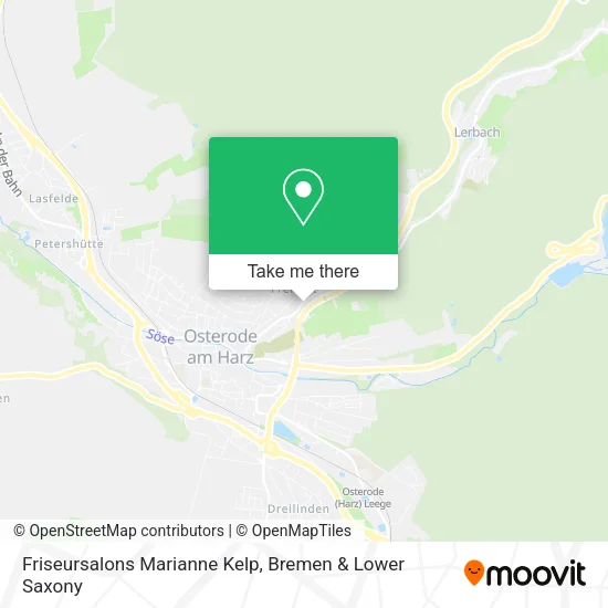 Friseursalons Marianne Kelp map