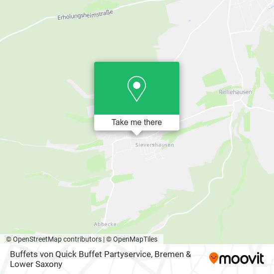 Buffets von Quick Buffet Partyservice map