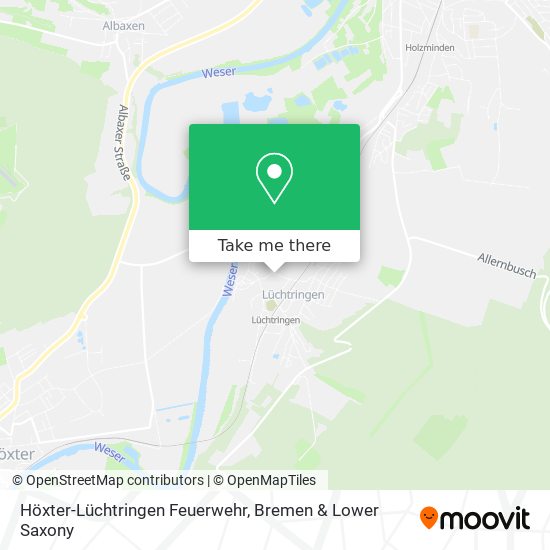Höxter-Lüchtringen Feuerwehr map
