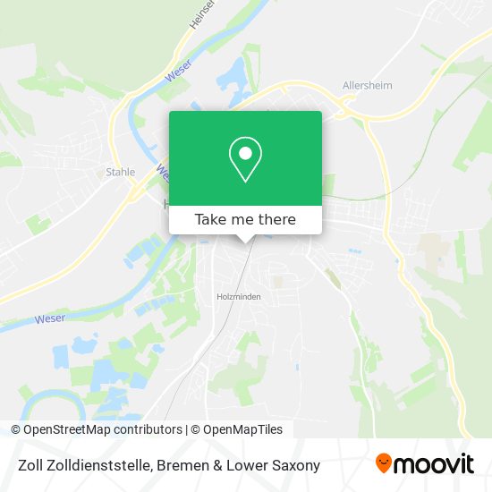 Zoll Zolldienststelle map