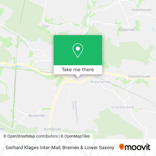 Gerhard Klages Inter-Mail map