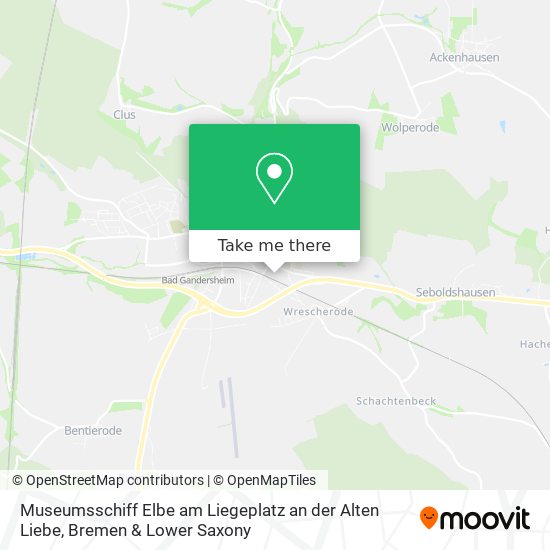Museumsschiff Elbe am Liegeplatz an der Alten Liebe map