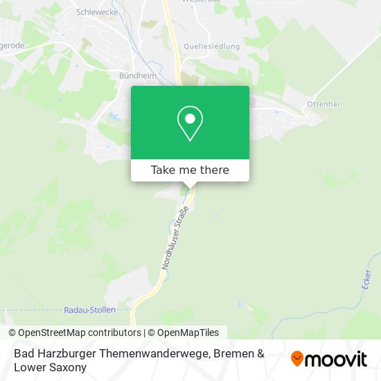 Bad Harzburger Themenwanderwege map