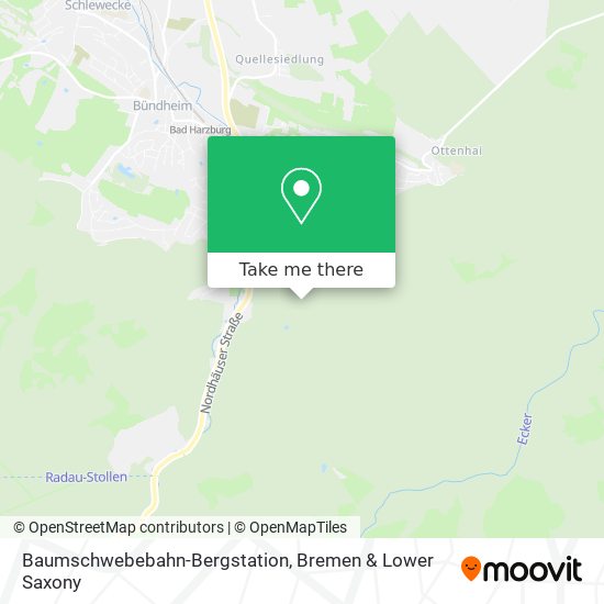 Baumschwebebahn-Bergstation map