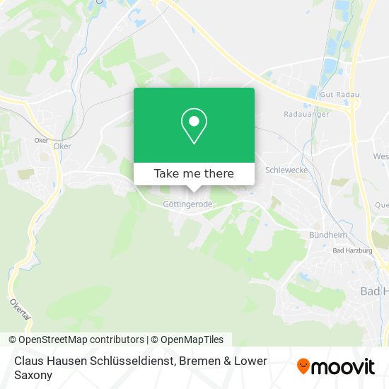 Claus Hausen Schlüsseldienst map