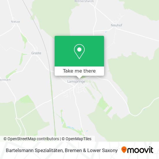 Bartelsmann Spezialitäten map