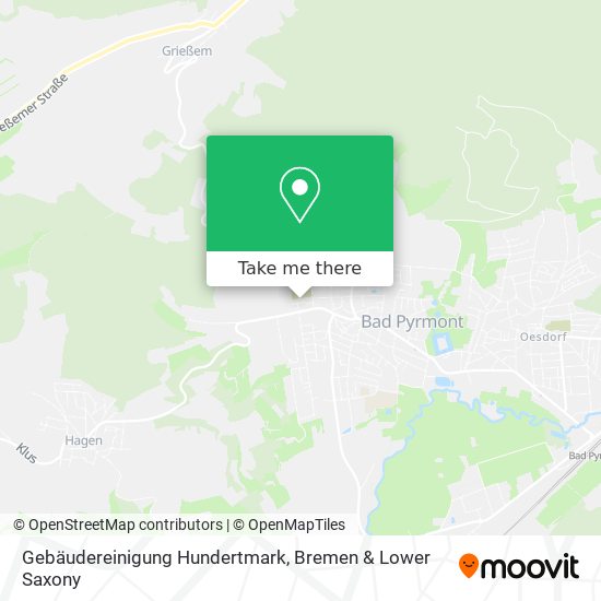 Gebäudereinigung Hundertmark map