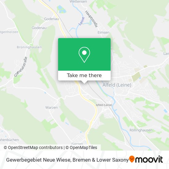 Gewerbegebiet Neue Wiese map