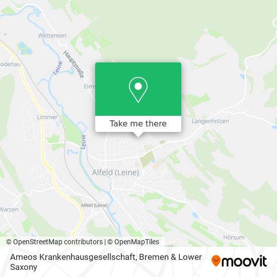 Ameos Krankenhausgesellschaft map