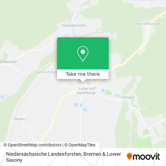 Niedersächsische Landesforsten map