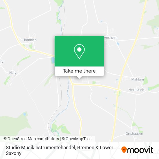 Studio Musikinstrumentehandel map
