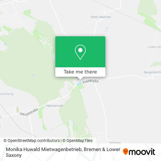Monika Huwald Mietwagenbetrieb map