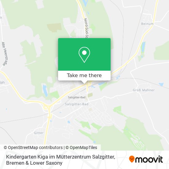 Kindergarten Kiga im Mütterzentrum Salzgitter map