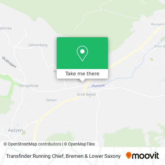 Transfinder Running Chief map