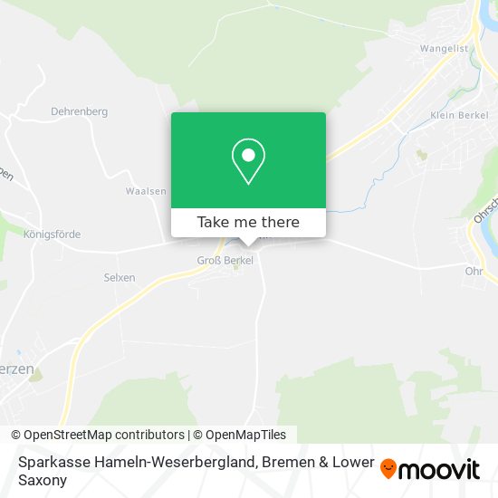 Sparkasse Hameln-Weserbergland map