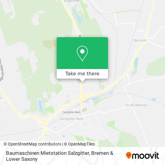 Карта Baumaschinen Mietstation Salzgitter