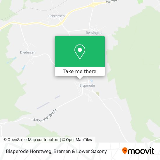 Bisperode Horstweg map