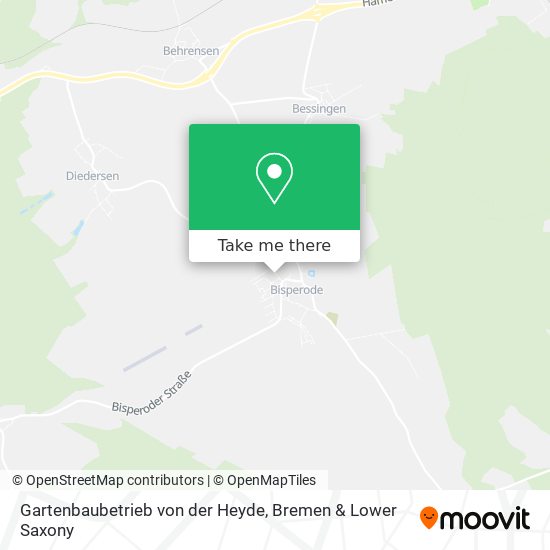 Gartenbaubetrieb von der Heyde map