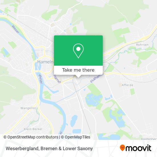 Weserbergland map