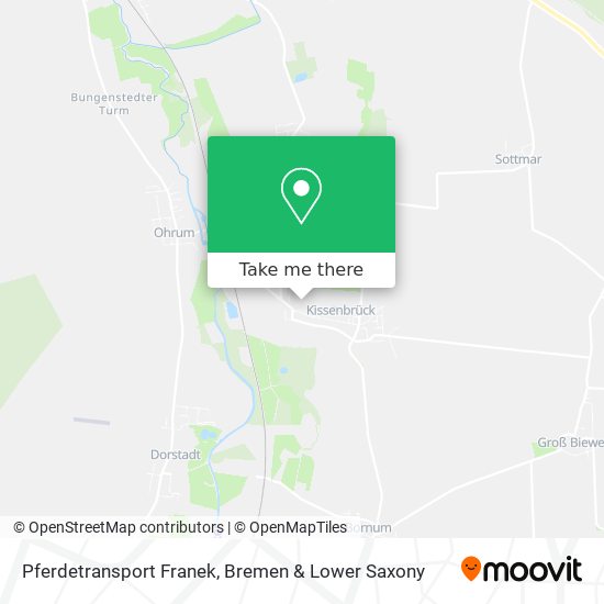 Pferdetransport Franek map