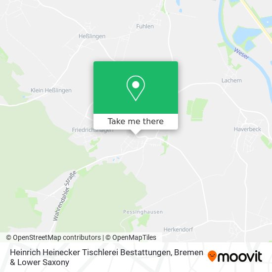 Heinrich Heinecker Tischlerei Bestattungen map