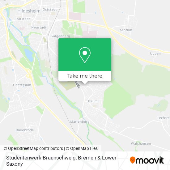 Studentenwerk Braunschweig map