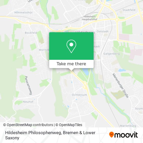Hildesheim Philosophenweg map