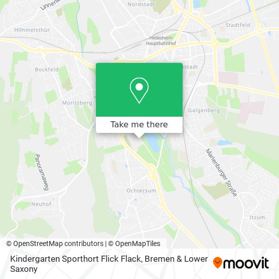 Kindergarten Sporthort Flick Flack map