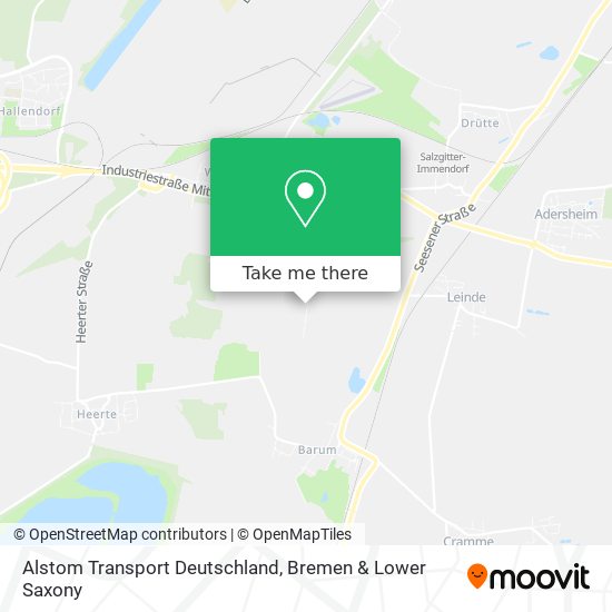 Alstom Transport Deutschland map