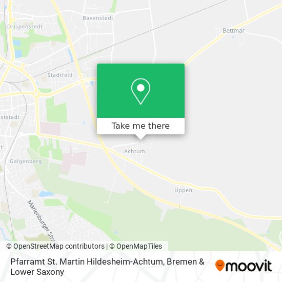 Pfarramt St. Martin Hildesheim-Achtum map