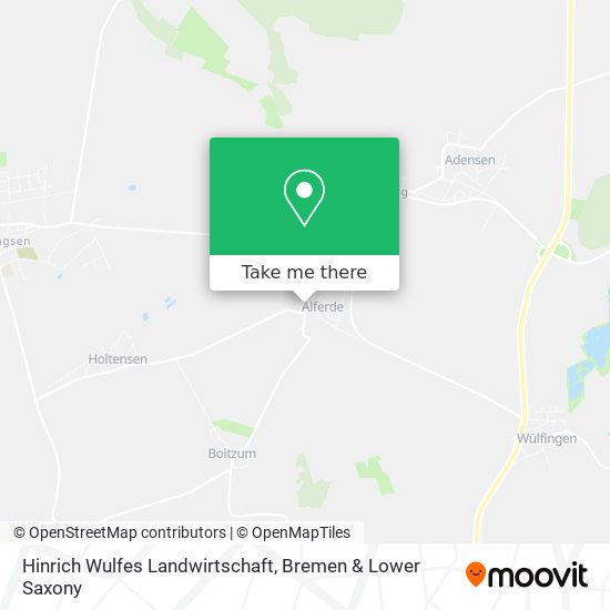 Hinrich Wulfes Landwirtschaft map