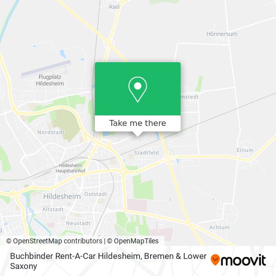 Buchbinder Rent-A-Car Hildesheim map