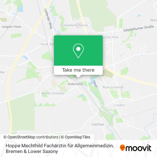 Карта Hoppe Mechthild Fachärztin für Allgemeinmedizin