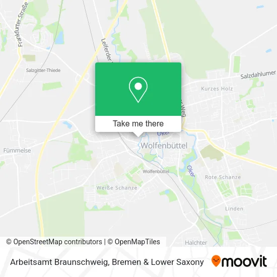 Карта Arbeitsamt Braunschweig