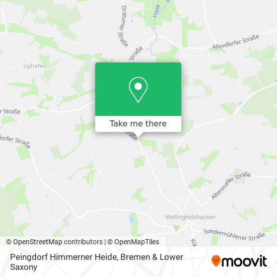 Peingdorf Himmerner Heide map