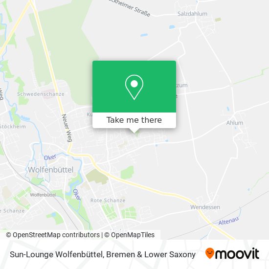 Sun-Lounge Wolfenbüttel map