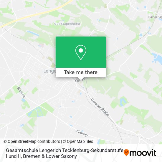 Gesamtschule Lengerich Tecklenburg-Sekundarstufe I und II map