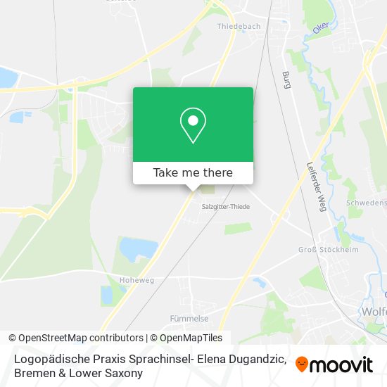 Logopädische Praxis Sprachinsel- Elena Dugandzic map