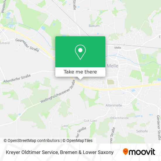 Kreyer Oldtimer Service map