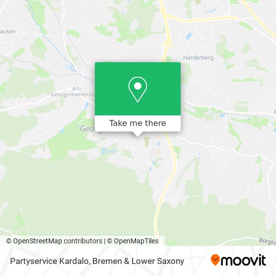 Partyservice Kardalo map