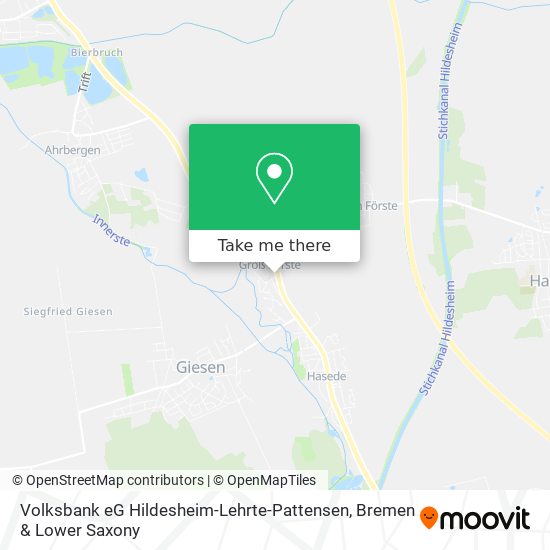 Volksbank eG Hildesheim-Lehrte-Pattensen map