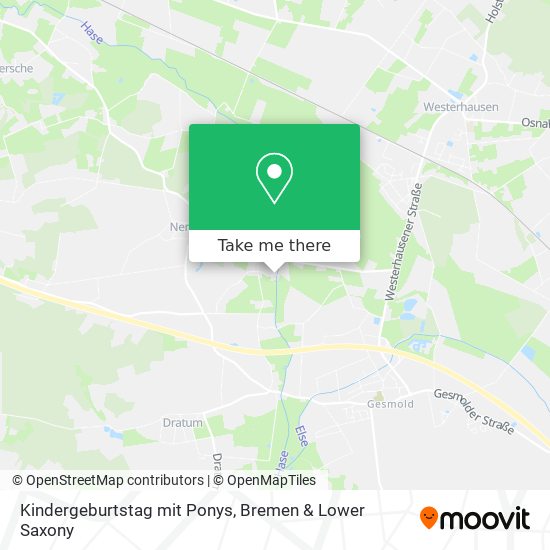 Kindergeburtstag mit Ponys map