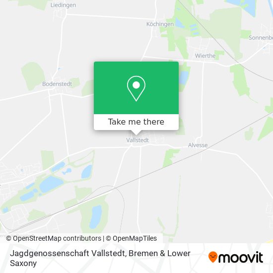 Jagdgenossenschaft Vallstedt map