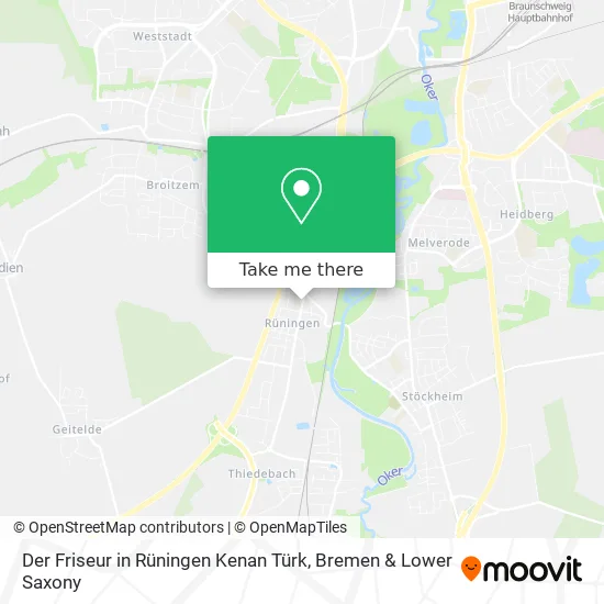 Der Friseur in Rüningen Kenan Türk map